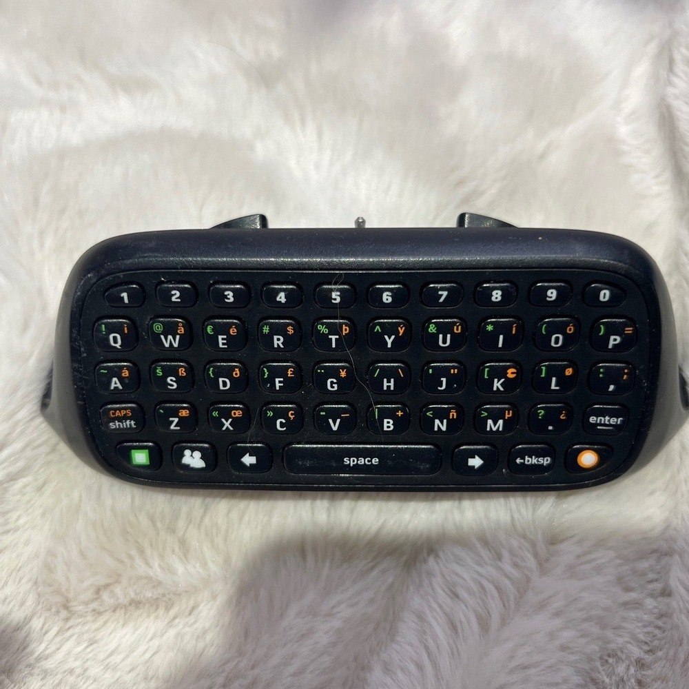 Microsoft Xbox 360 Chatpad Controller Keyboard Attachment Black X852479-001